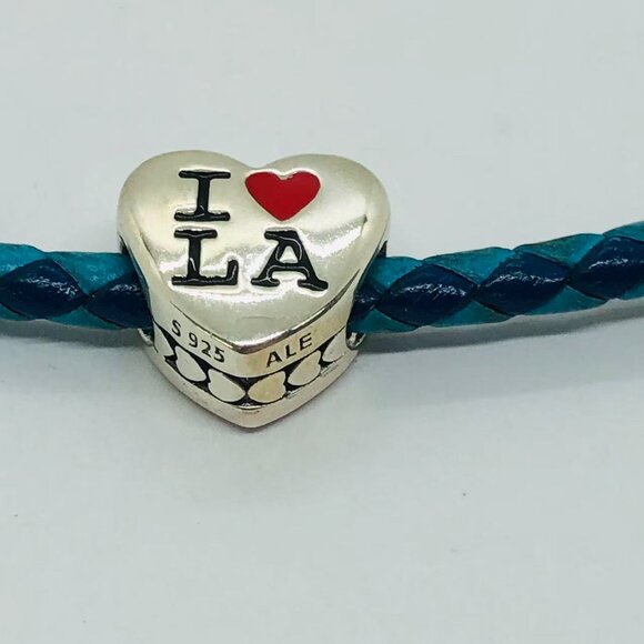 ✨✨Pandora I love LA Charm Los Angeles Exclusive Heart Bead - Picture 3 of 3